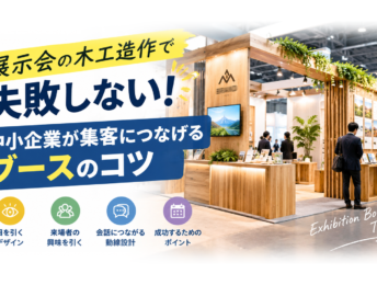 展示会の木工造作で失敗しない！中小企業が集客につなげるブースのコツ